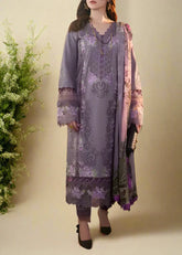 Grace Z-(s1266) - Stitched Embroidered 3pc CHIKANKARI Lawn Dress With Printed Munar Dupatta.